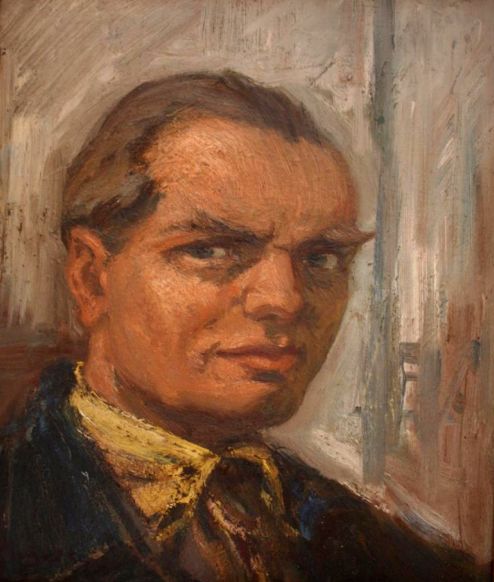 Metykó Gyula: Önarckép (1945)