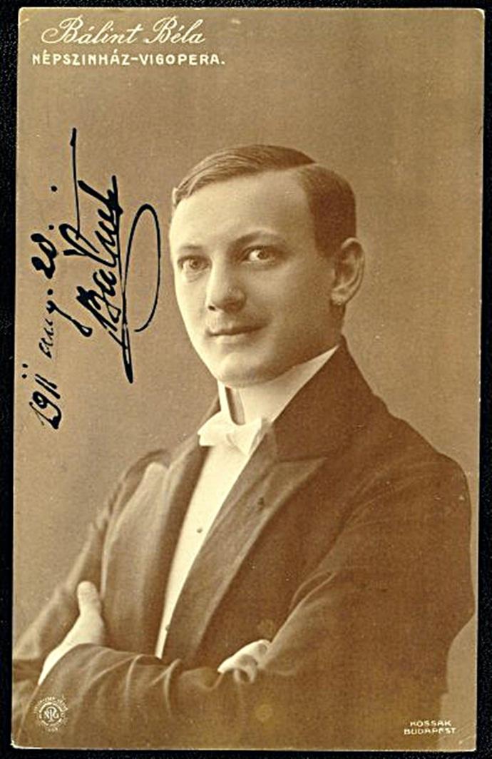 Bálint Béla színész, operett- és operaénekes