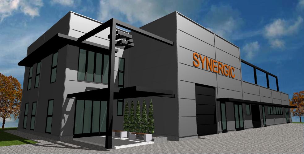 A SYNERGIC Kft. új cégközpontjának látványterve