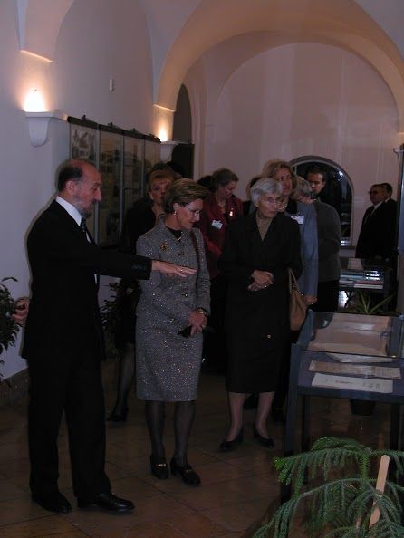 A norvég királynéval és Mádl Dalma asszonnyal a Kodály Intézetben