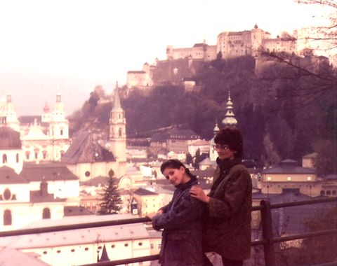 Lányommal Salzburgban