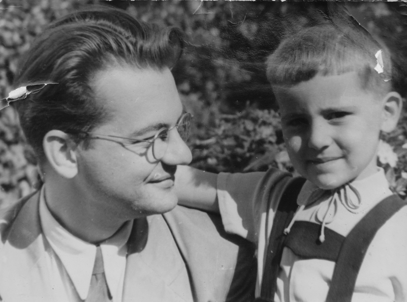 Fiával, Istvánnal 1957-ben