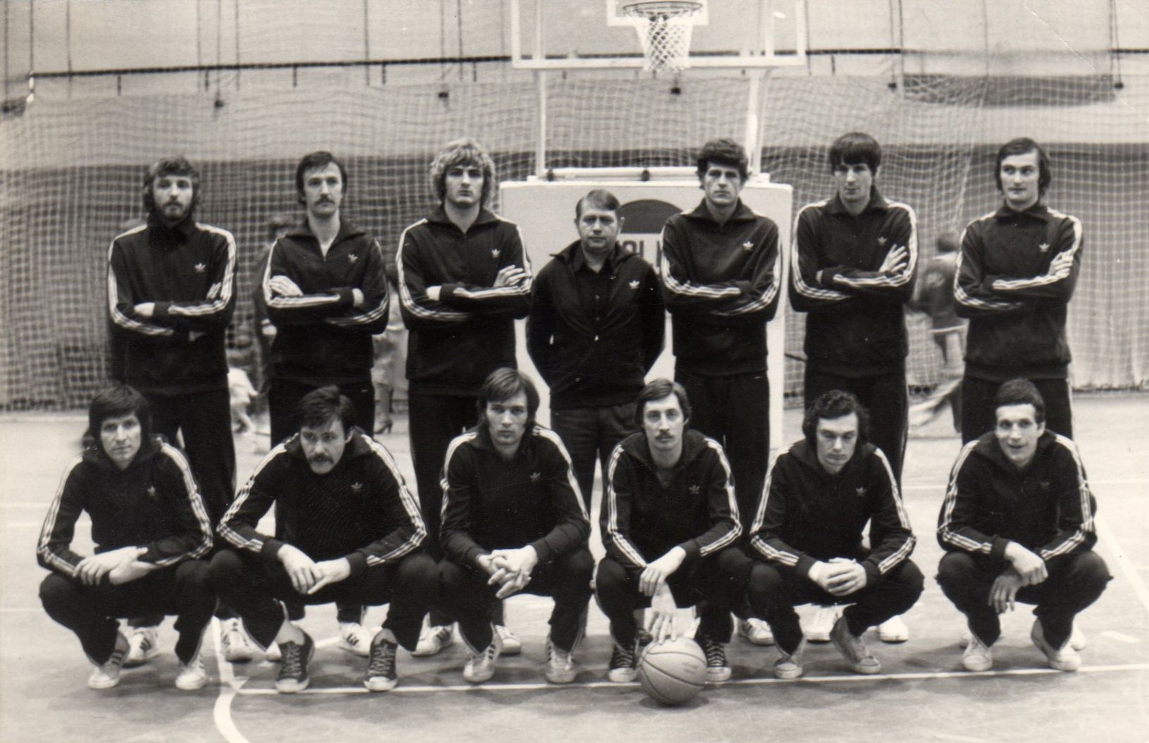 A magyar válogatottal 1977-ben Lipcsében