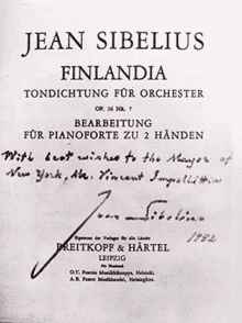 Jean Julius Christian Sibelius műve