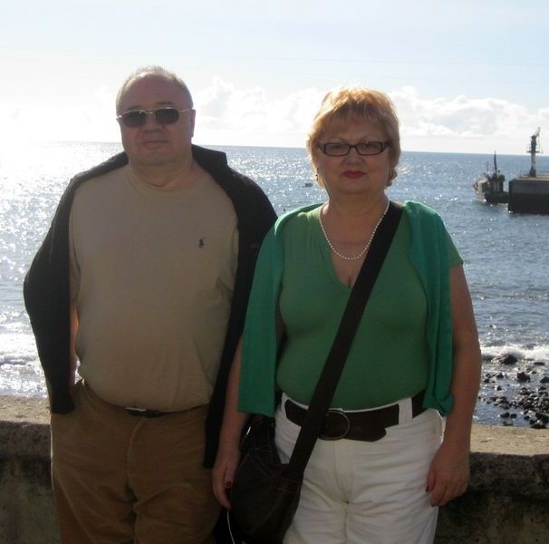 Gömöri Ferenc és felesége egy tengerparti nyaraláson