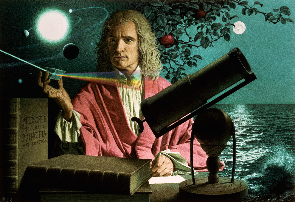 Sir Isaac Newton angol fizikus, matematikus, csillagász
