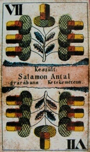 Salamon Antal kártyakészítő munkája